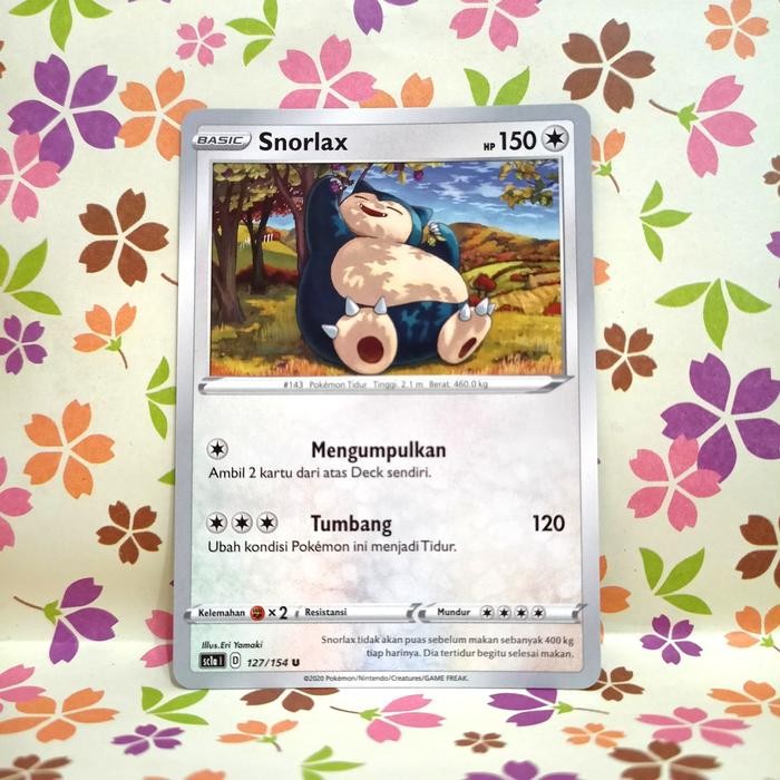 Hobi3s- Snorlax U Sc1A 127/154 Pokemon Tcg Indonesia