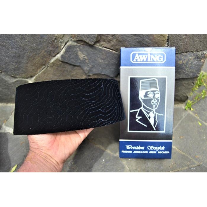 TERLARIS Songkok Awing Lahore Hitam Songkok Hitam Awing Lahore READY STOCK