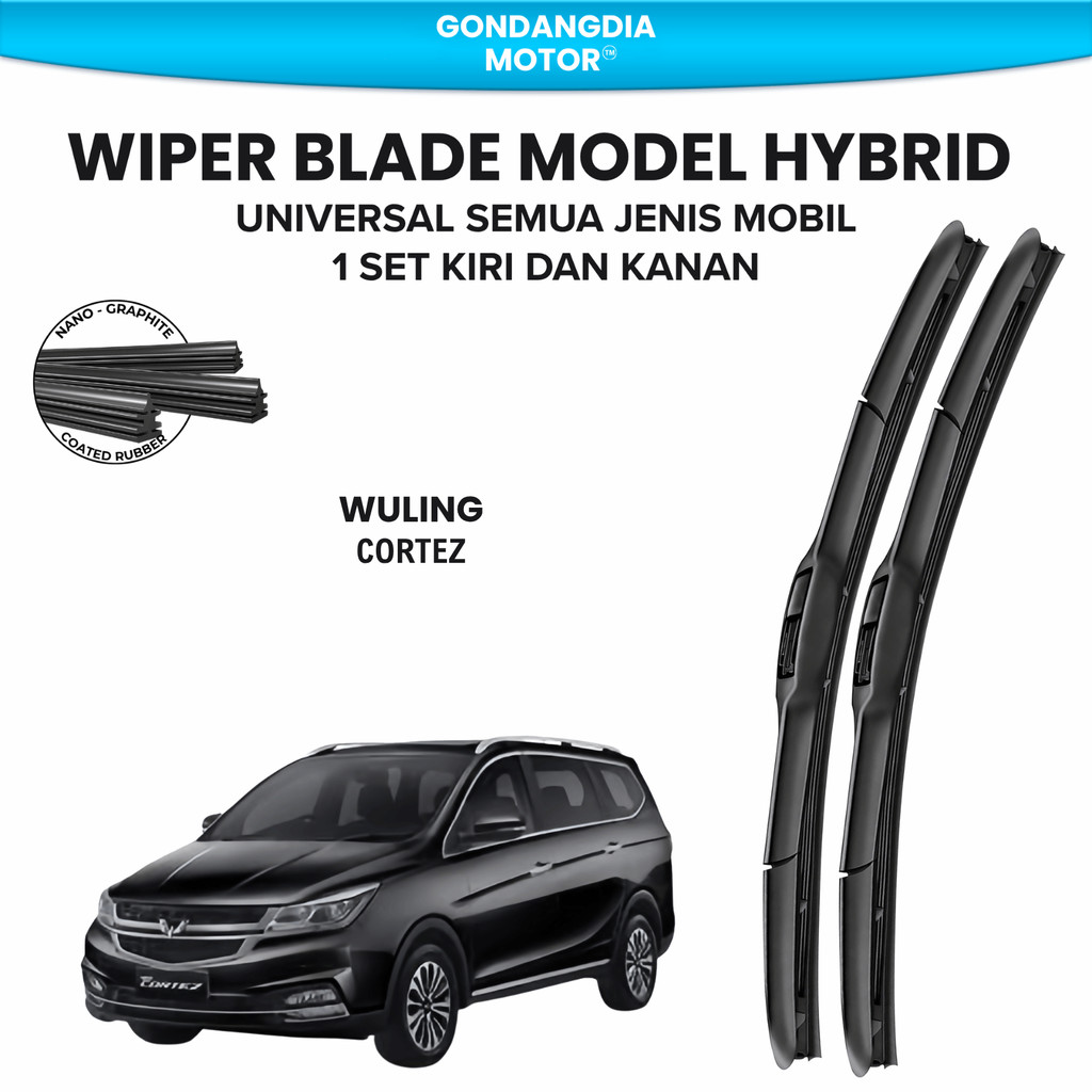 Wiper Wuling Cortez Hybrid Kaca Depan Mobil