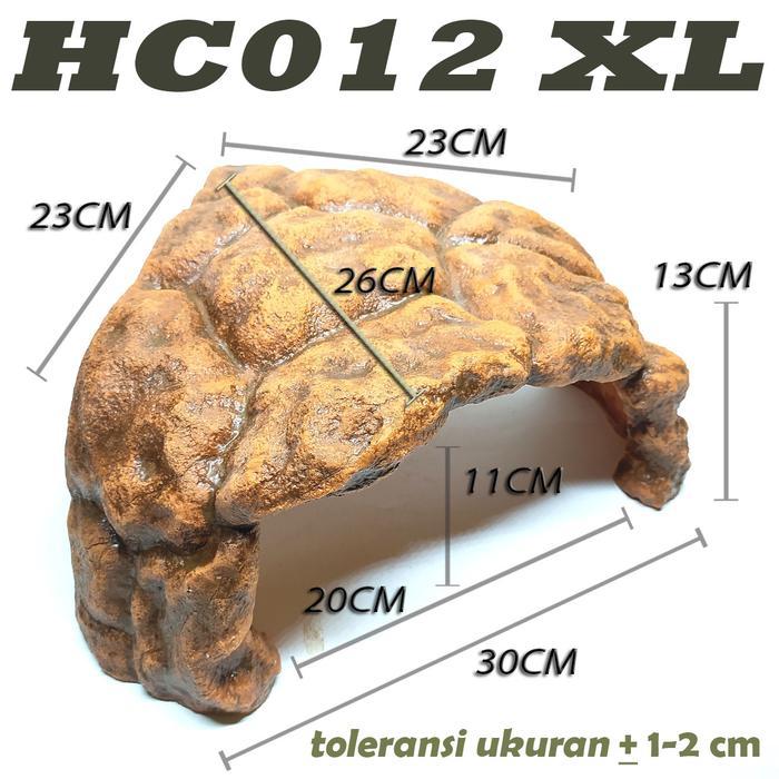BIG SIZE HIDING CAVE HIDINGCAVE JUMBO TEMPAT SEMBUNYI GOA REPTILE SULCATA PARDALIS KADAL IGUANA TEGU