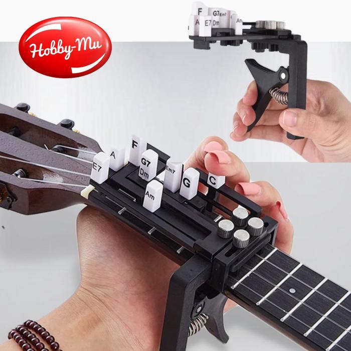 TERBARU Alat Pelatih Kunci Gitar Ukulele Portabel untuk Pemula