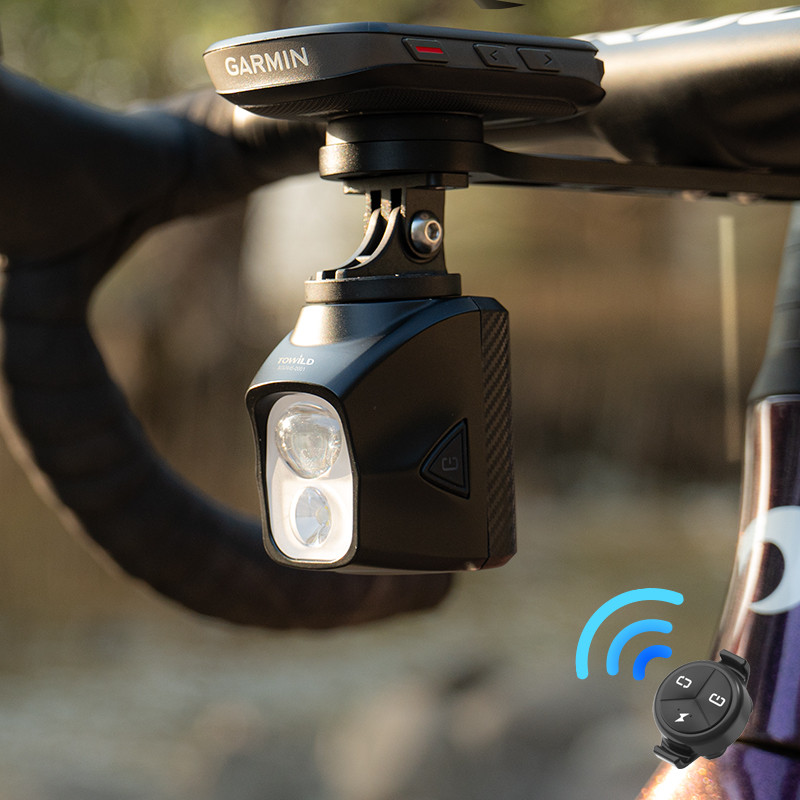 TOWILD Bike Lights With Focus/Flood Beam 1900LM Rechargeable Led Bicycle Front Lights IPX6 As Power