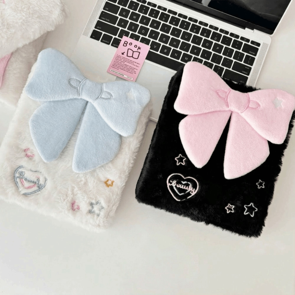 3D Bowknot A6 Photocard Holder Ring Binder Photocard Collection Book 3-inch Small Card Storage Kpop