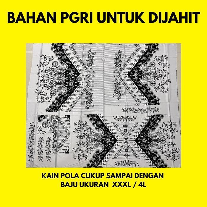 BIG SALE Bahan Kain Pola PGRI Nasional untuk Dijahit (Katun/BSY/Silky/Doby)