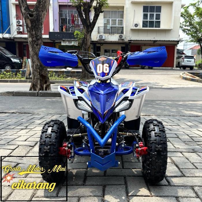 ATV 50CC SPORTY DOUBLE STARTER RING 6 MESIN 2TAK - Biru