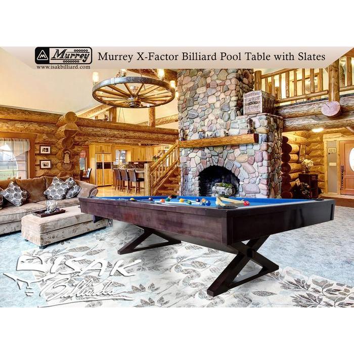Murrey X-Factor 9-Ft Pool Table Slate - Meja Billiard Biliar 9 Ft Asli