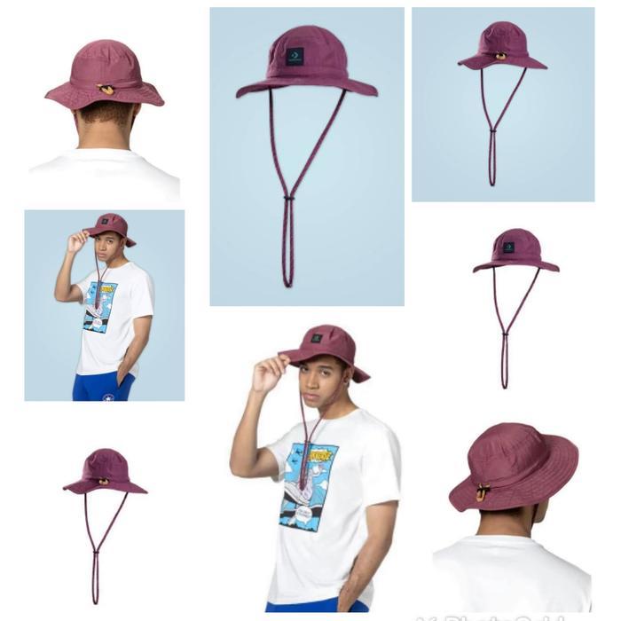 Topi Bucket Rimba Pria Converse Boonie Hat Original Cherry Vision Terlaris