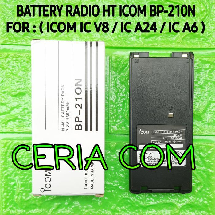 BATRE HT ICOM IC V8 A24 A6 BP210N BATERAI ICOM BP-210N TO ICOM V8 A24