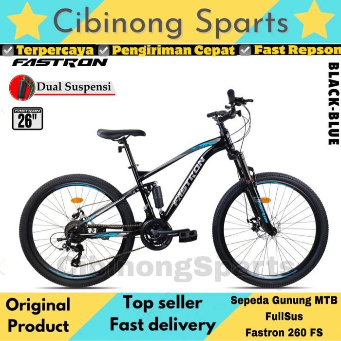 Sepeda Gunung MTB 26 / 27.5 fullsus Fastron F-260 FS Double Shock Cakram 21Speeds New Product Good Q