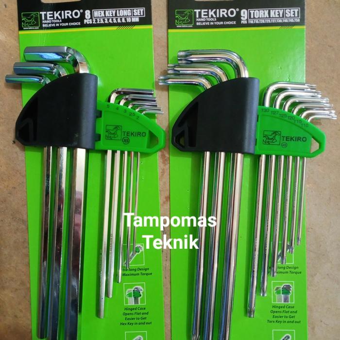 Kunci L Tekiro 2 Set Kunci L Bintang Paket Kunci L Biasa