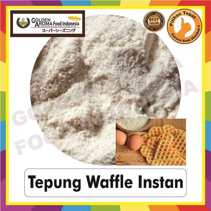 Tepung Waffle Instant 1Kg Instan Premix 1 Kg Egg Gluten Free Siap Pakai Premium Adonan Mix Halal