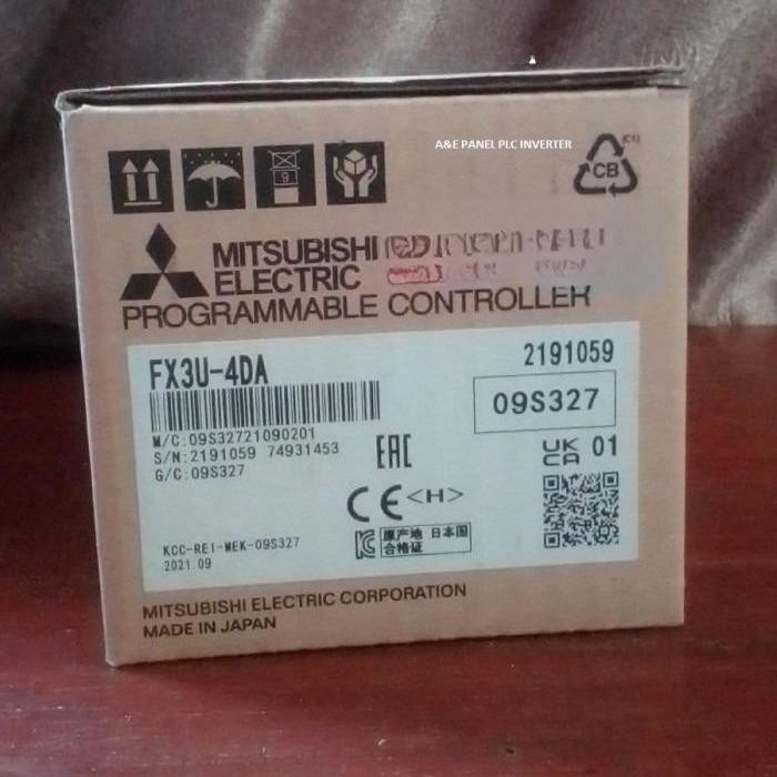 FX3U-4DA PLC MITSUBISHI FX3U-4DA FX3U 4DA ANALOG OUTPUT MODUL ORIGINAL
