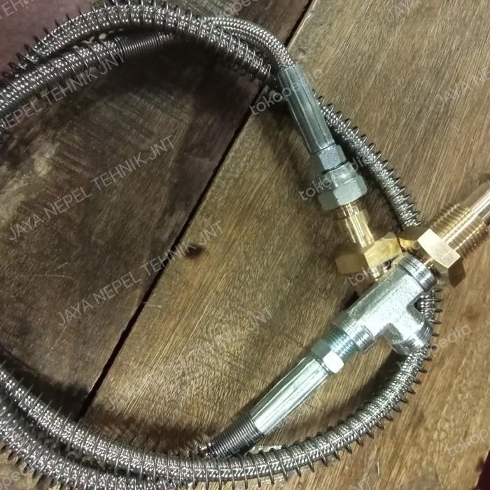 Selang transfer oksigen tabung besar ketabung kecil dan argon