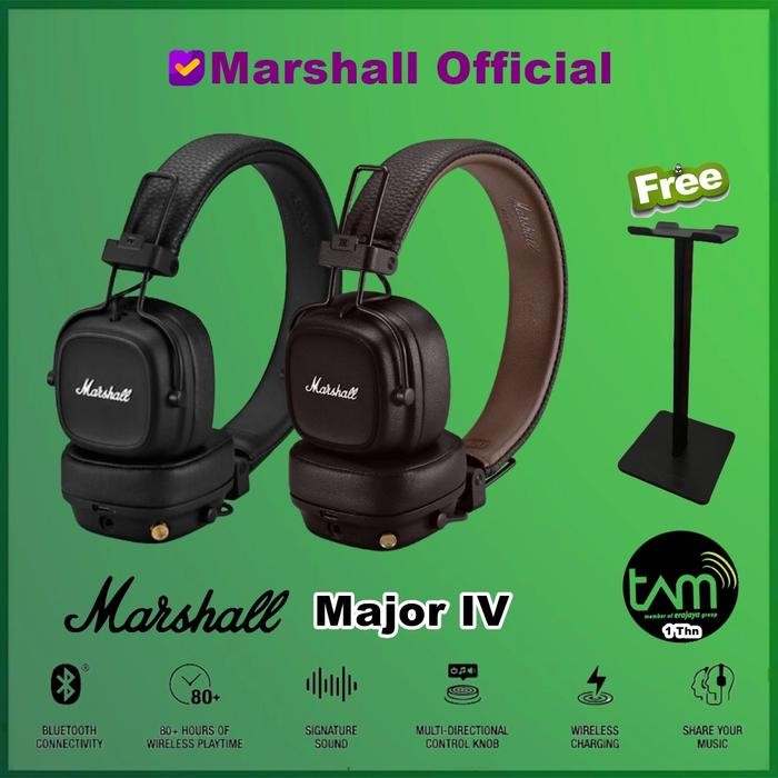 Marshall Major IV Bluetooth Headphone Headset Major 4