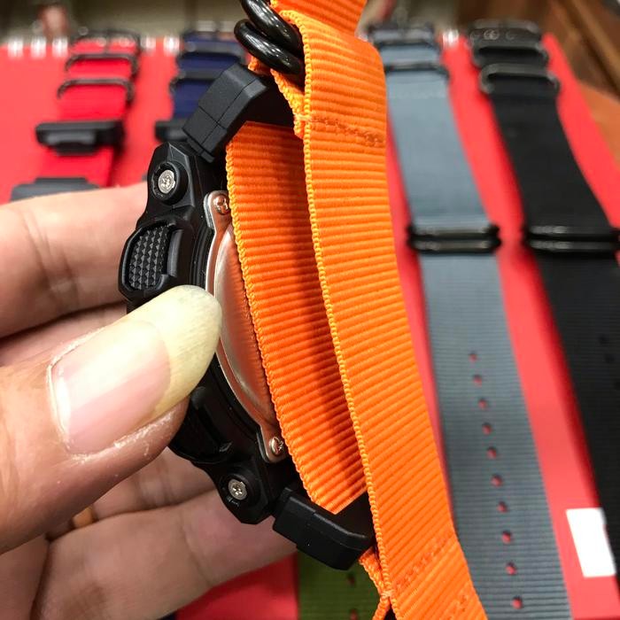 TALI JAM TANGAN NATO ZULU G SHOCK PLUS ADAPTER