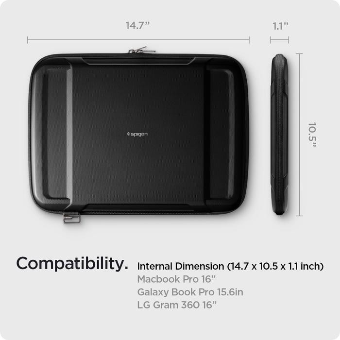 MURAH Tas Laptop for Macbook Pro 14/16 2021 Spigen Rugged Armor Pro Sleeve Case For