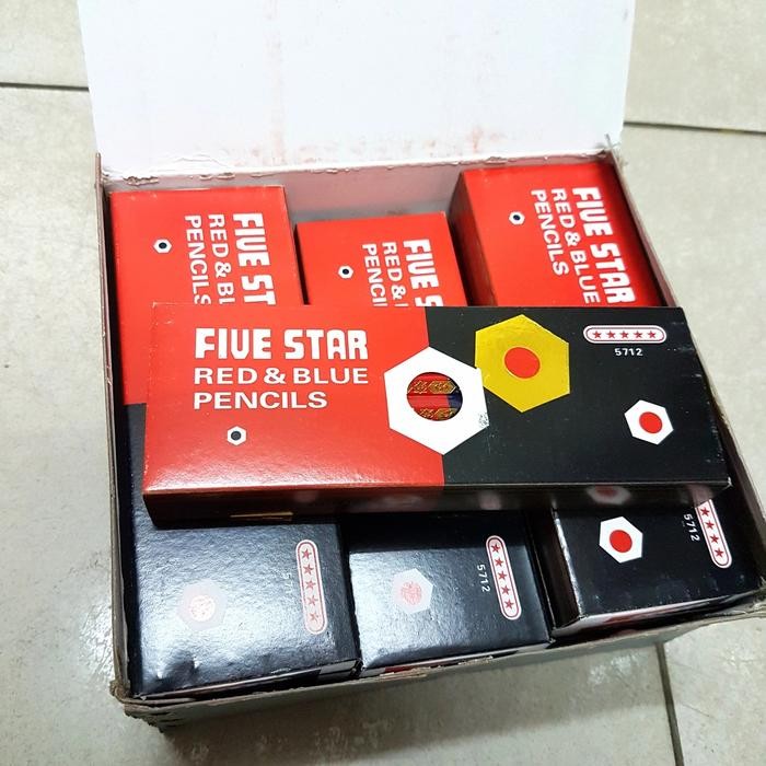 

Pensil Jahit Besar Five Star / Penjahit / Pola / Merah Biru / Desain