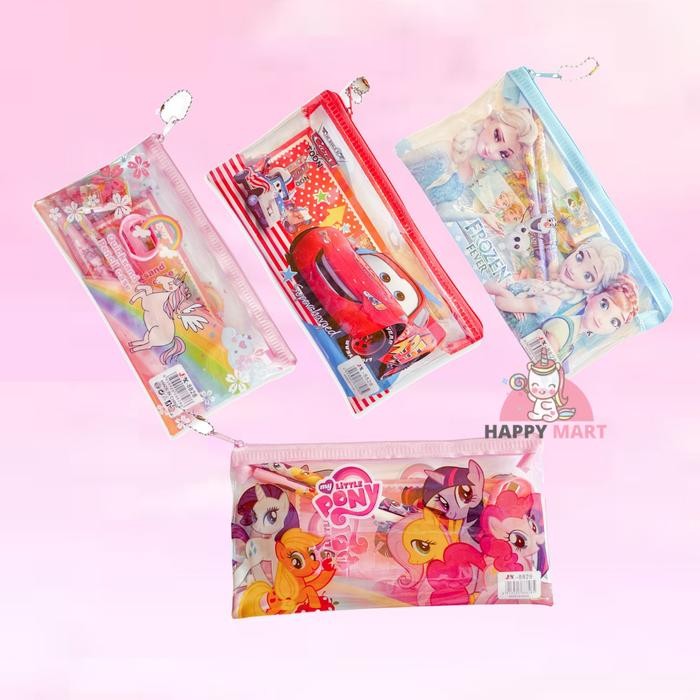 

Kotak pensil unicorn / pony set plastik