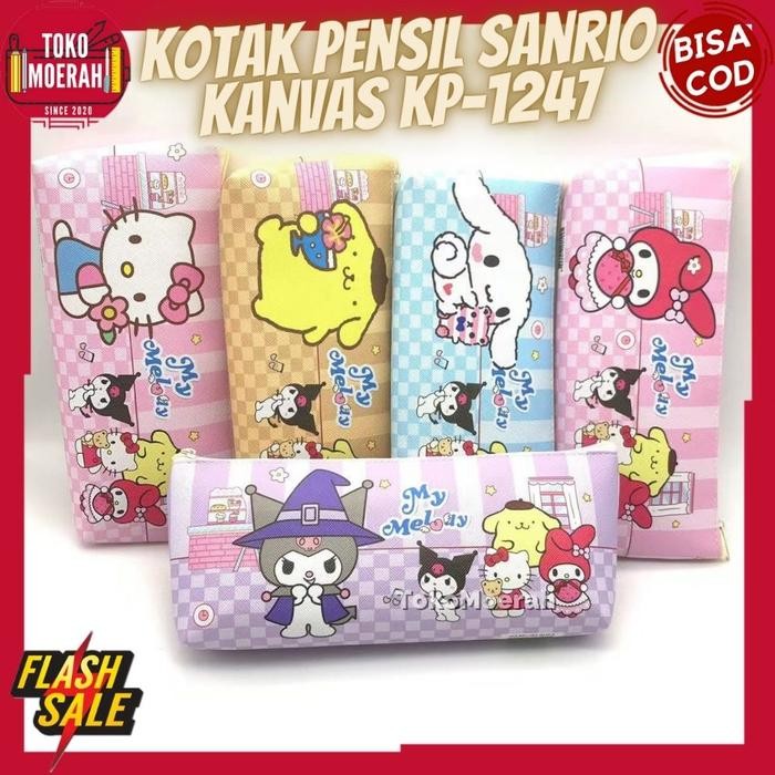 

KOTAK PENSIL KANVAS SANRIO KP-1247 TEMPAT PENSIL SANRIO KANVAS LUCU UNIK MURAH