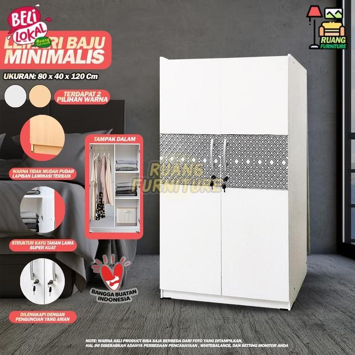 LEMARI PAKAIAN KAYU BABY LOCKER MINIMALIS LEMARI GANTUNGAN LEMARI KAYU LEMARI PAKAIAN MINIMALIS