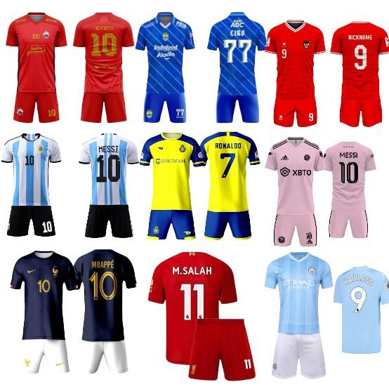 CUSTOME NAMA JERSEY BOLA ANAK/BAJU BOLA/KAOS FUTSAL