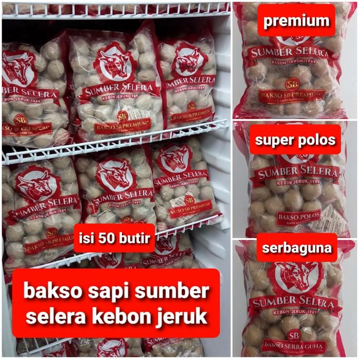

Pilihan- Bakso Sumber Selera Sb Kebon Jeruk Premium Polos Serbaguna