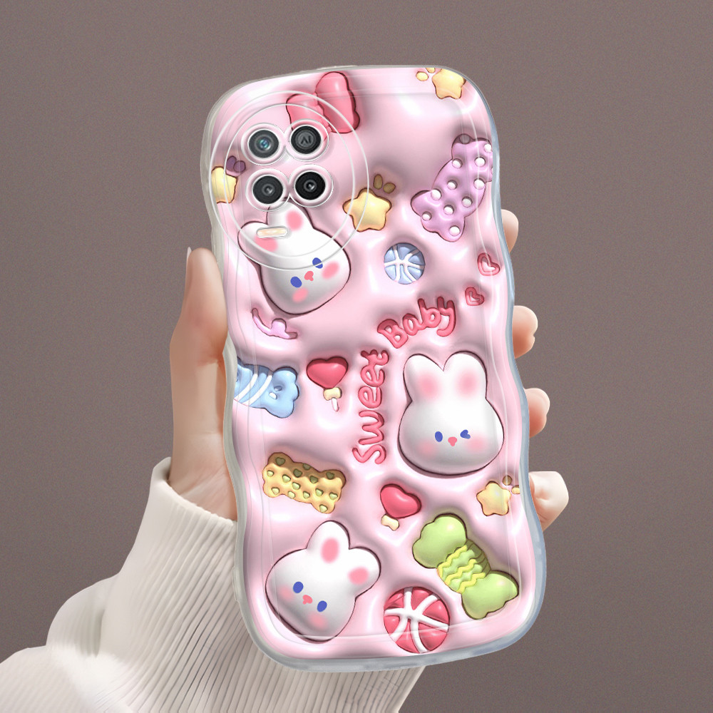 Casing Hp Untuk Realme 8 5G Case Softcase Kesing Soft Cassing Cute Rabbit 4405
