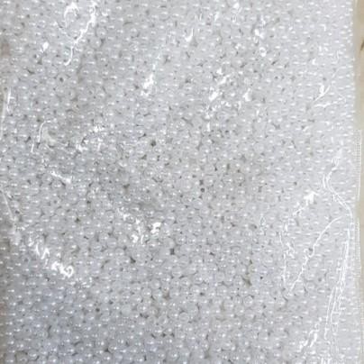 Mote Mutiara 4Mm Putih-Mote Mutiara 1 Pon