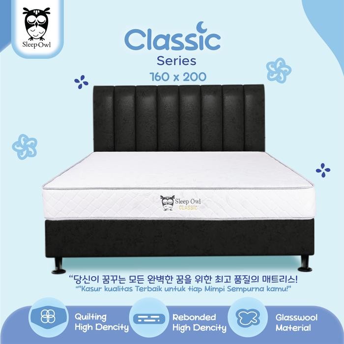 SLEEP OWL SPRINGBED Spring Bed Matras Classic 160 x 200 Full Set