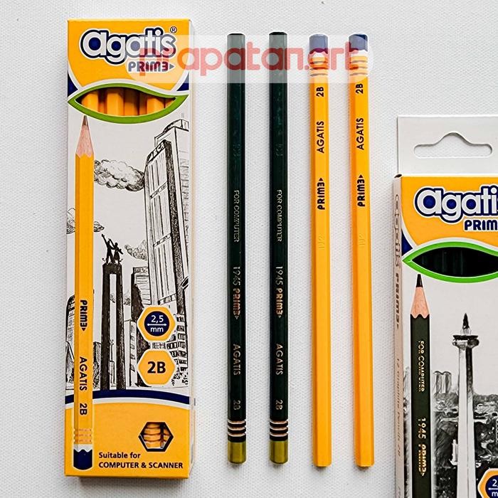 

Pensil Tulis Agatis PRIME 2B 1 BOX ISI 12PCS Writing Pencil Pensil 2B