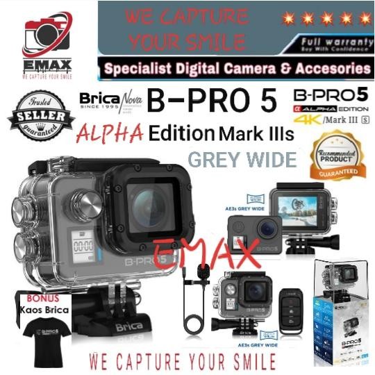 Brica BPRO 5 Alpha Edition mark IIIs Black Brica BPRO5 Mark 3s Brica B PRO5 Brica AE3S Action Camera