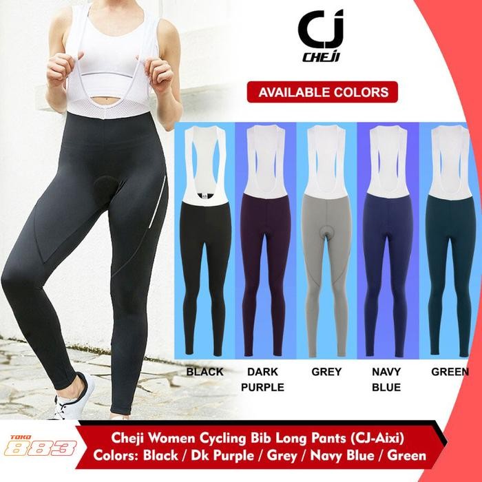 EJI BIB Long Women - Celana Sepeda Padding Wanita BIB Panjang - AIXI
