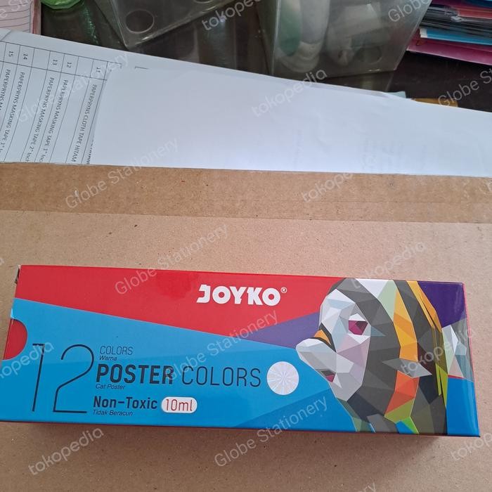 

NEW PRODUK CAT POSTER TITI 12 WARNA BOTOL BELING/POSTER COLORS 10ML GLASS BOTTLES MAWAR-89