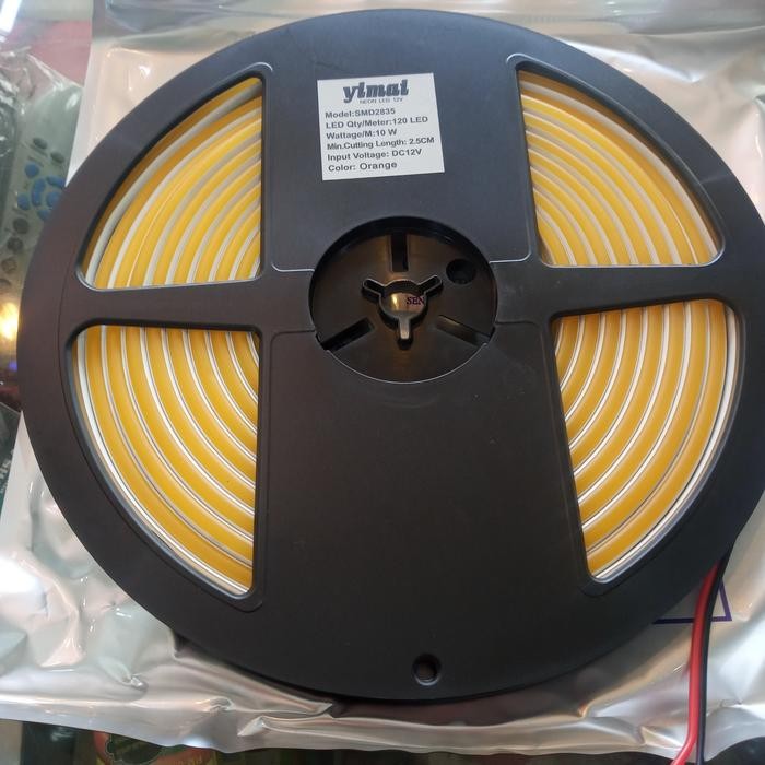 Yimai Lampu Led Neon Flex Yimai Warna Orange Dc 12 V 5M