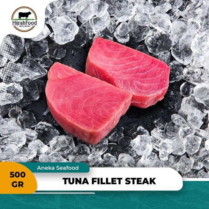 

Pilihan- Hijrahfood Ikan Tuna Fillet Steak Tuna Fish Frozen Steak - 500 Gram