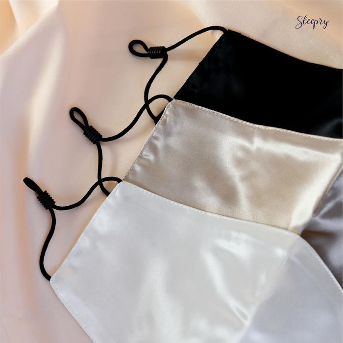 Pilihan- Masker Sutra - 100% Mulberry Silk Face Mask Sleepry Beauty