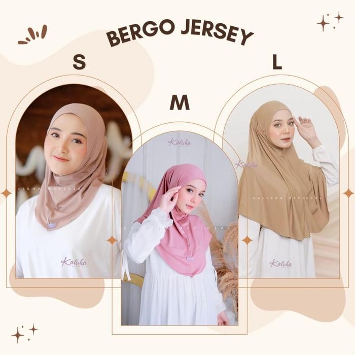 Pilihan- Hijab Bergo Kerudung Non Pet Jilbab Sekolah Standar Panjang Pendek Muslim Sport / Non