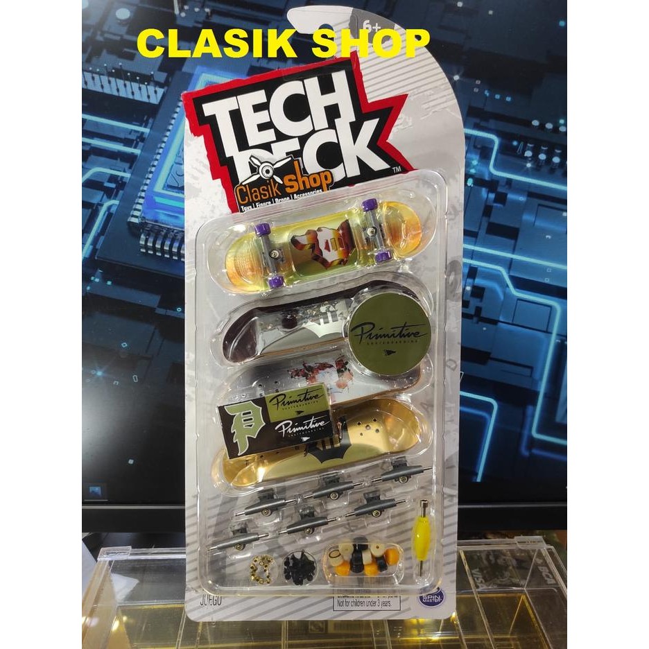 Tech Deck Primitive Skateboards Ultra Deluxe 4 Pack Gold Silver Rare