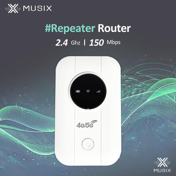 MUSIX Router nirkabel 4G seluler saat bepergian Wi-Fi mobil pembagi kartu sim slot kartu sim Modem