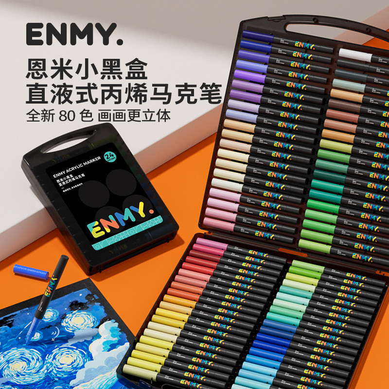 

Spidol Akrilik Enmi - Tinta Tidak Tembus & Bisa Ditumpuk - Untuk Anak & Pelajar - 24/36/48/60/80 Warna - Ujung Lembut Sistem Direct Ink |XFTXBXPQ|