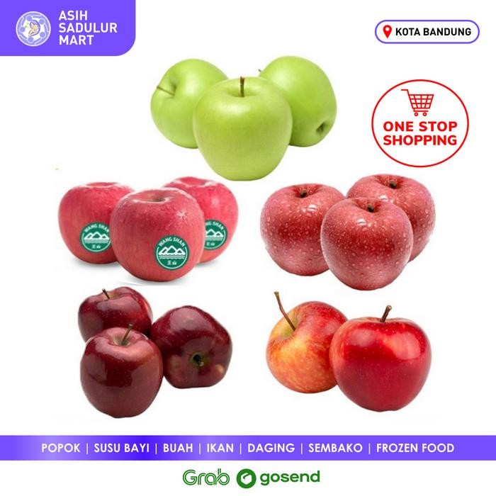 Pilihan- Buah Apel 500Gr Fuji/Gala/Wang Shan/Hijau/Merah Bandung