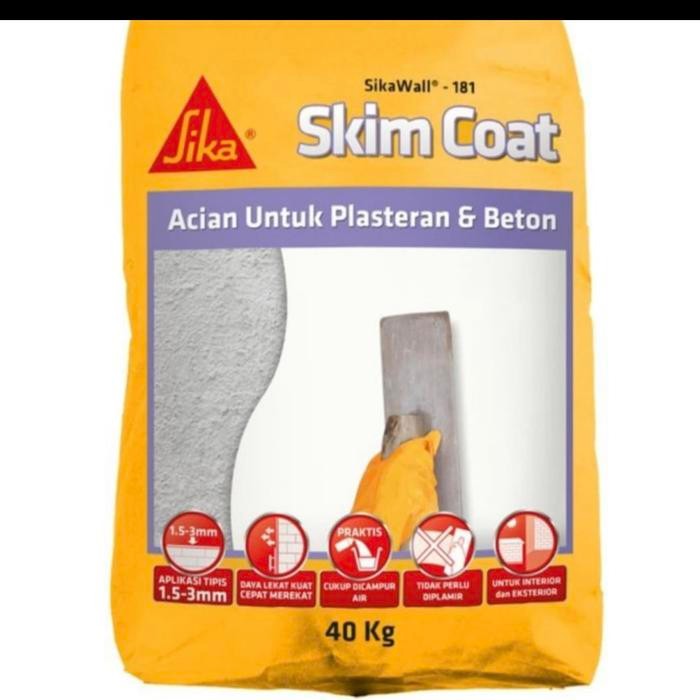 Pilihan- Sika Skim Coat Acian Plesteran Beton 181