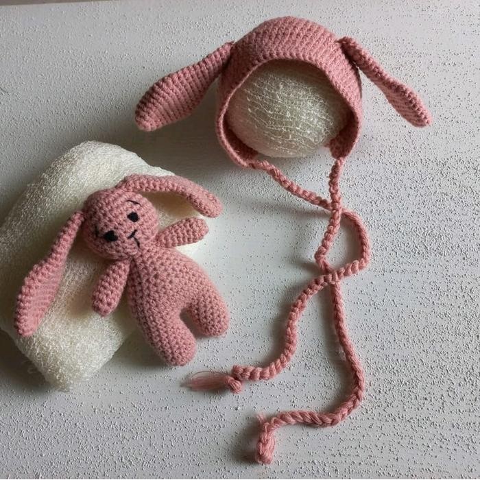 set kelinci bayi newborn properti foto bayi Baru lahir