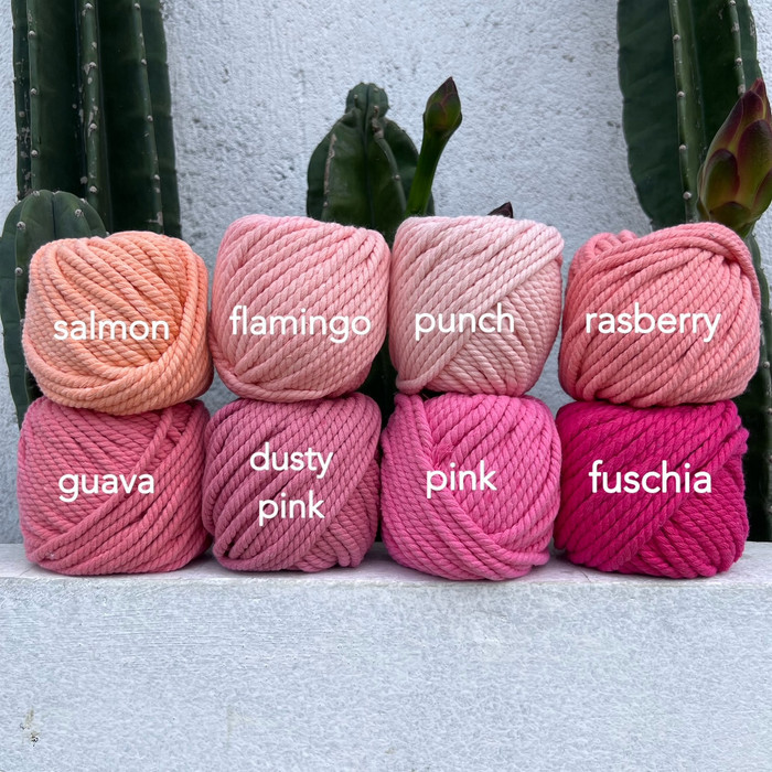 

New Tali macrame /katun rope twist 4mm gulungan 100 gram