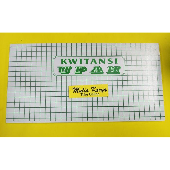 New Buku Kwitansi Upah / Buku Slip Gaji 1 Ply