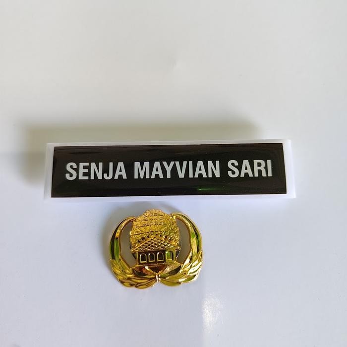 

New Pre Order!!! PAKET NAME TAG PLUS PIN KOPRI ASN AKRILIK RESIN PAKET PAPAN NAMA NAMA DADA NAME TAG