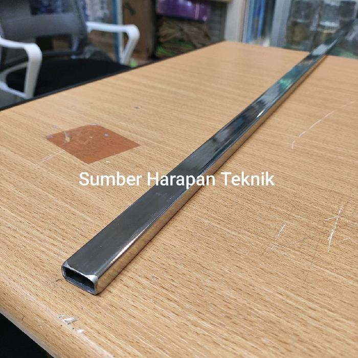 Pipa Hollow Stainless SS304 10mm x 20mm tebal 1mm panjang 1meter