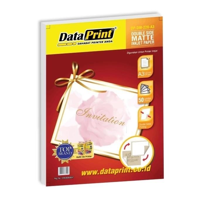

Kertas Foto DataPrint A3 Double side Matte 220 gram isi 50lmbr