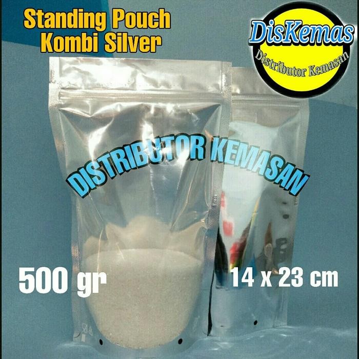 RJ STANDING POUCH KOMBI SILVER 500 GR