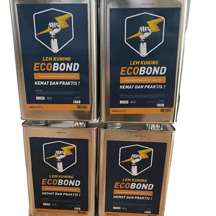 Ready LEM KUNING ECOBOND 9KG / LEM KUNING BONKU 8KG / LEM PEREKAT LANTAI VINYL,HPL,DLL
